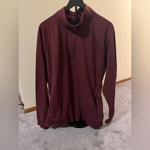 Zella Men's Burgundy Quarter Zip